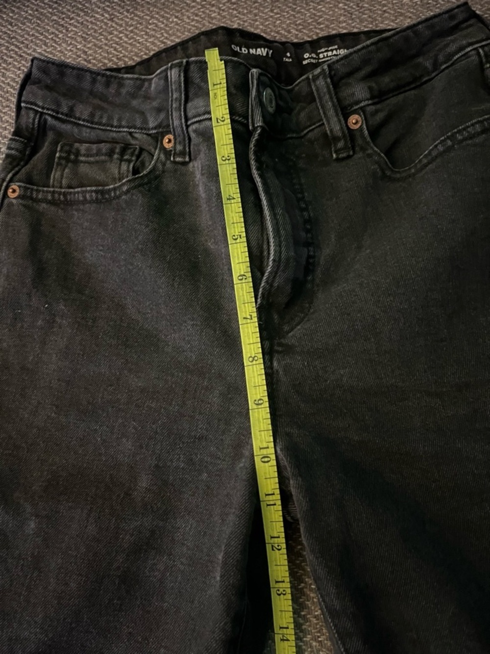 Old Navy Black High Rise Secret Smooth Pockets Women's Jeans - Picture 5 of 8